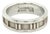 1990s Authentic Tiffany & Co Estate Atlas Ring Size 6.5 Silver 6 mm For Sale
