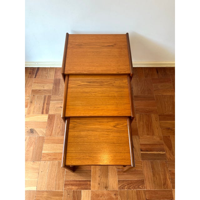 Teak Nesting Tables from G-Plan, 1960s, Set of 3 For Sale - Image 13 of 17