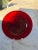 Vintage Textured Pebble Ruby Red Glass Dinner Plates- Set of 15 For Sale In Los Angeles - Image 6 of 12