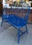 2000 - 2009 Royal Blue Enamel Aluminum Windsor Bench For Sale - Image 5 of 6