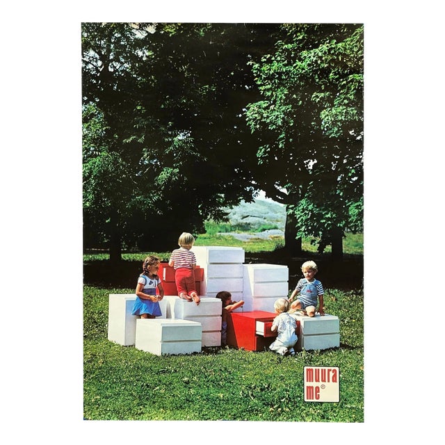 1970s Muurame Furniture Promotional Poster For Sale