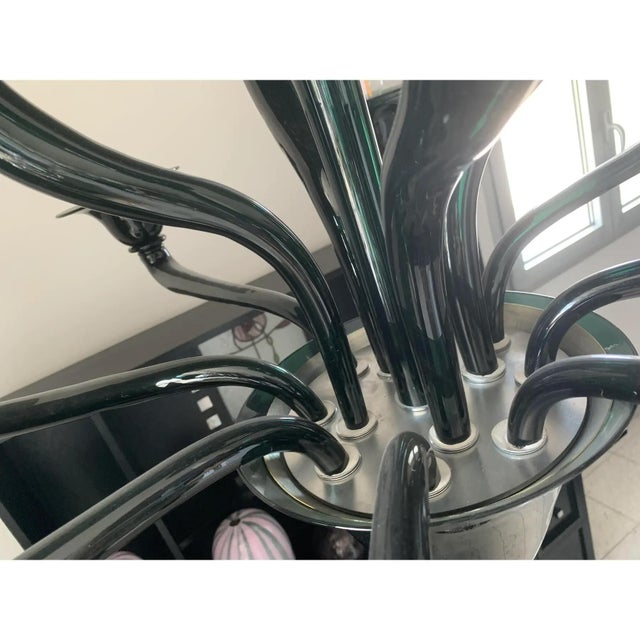 Translucent Green-Bottle Glass Chandelier by Simoeng For Sale - Image 6 of 14