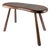 Rustic Hand-Carved Wood Bench with Organic Free-Form Top, 1940s For Sale