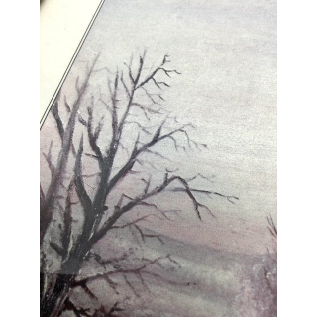 Winter in the Country January Sunset by George H Durrie For Sale In Portland, ME - Image 6 of 7