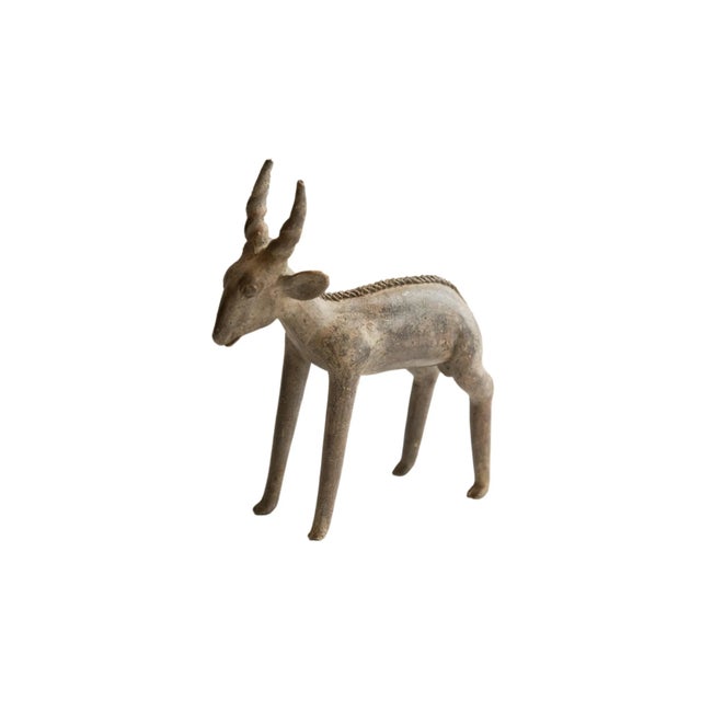 Metal Vintage African Antelope Sculpture For Sale - Image 7 of 7