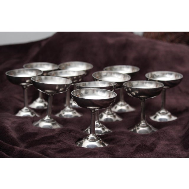 Silver Ice Cream Bowls, 1970s, Set of 11 For Sale - Image 18 of 18