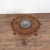 Early 20th century Danish round coffee table, crafted in oak. The table stands on long cabriolet legs ending in lion’s paw...