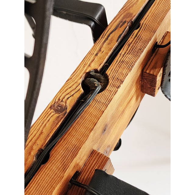 Vintage Spanish Revival Wrought Iron Chandelier For Sale - Image 12 of 12