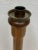 Wood Pair of Vintage Two-Tone Wooden Candlesticks With Brass Bobeche From England. For Sale - Image 7 of 12