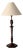 Antique Turned Hexagonal Wooden Table Lamp, Britain, 1920s For Sale