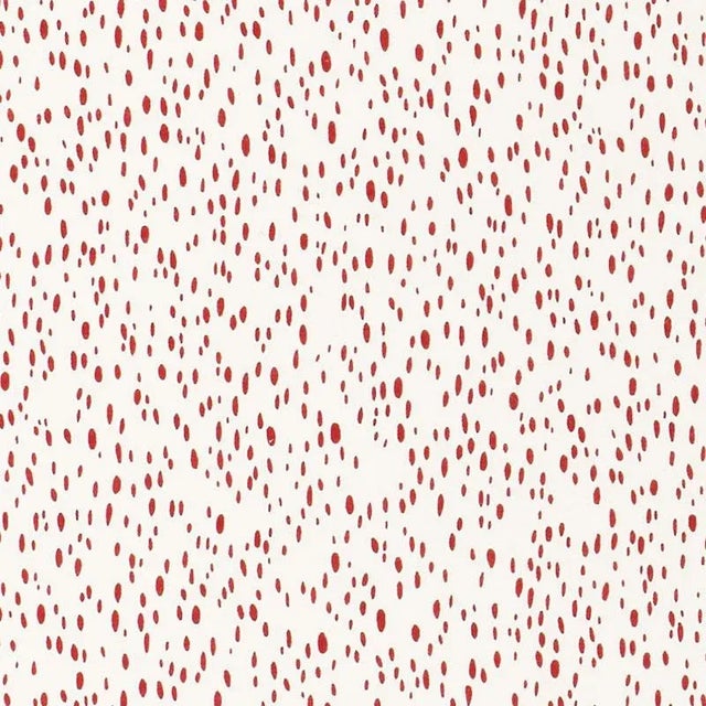 Sample - Schumacher Duma Fabric in Red For Sale