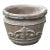 Cast Stone Neoclassical 1990s Fleur-De-Lis Garden Pot For Sale