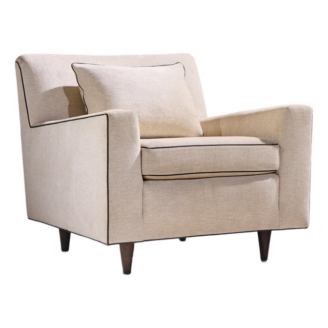 Florence Knoll Model 25 Mid Century Walnut Lounge Chair For Sale