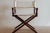 Wood 1970's McGuire Director's X-Chair For Sale - Image 7 of 11