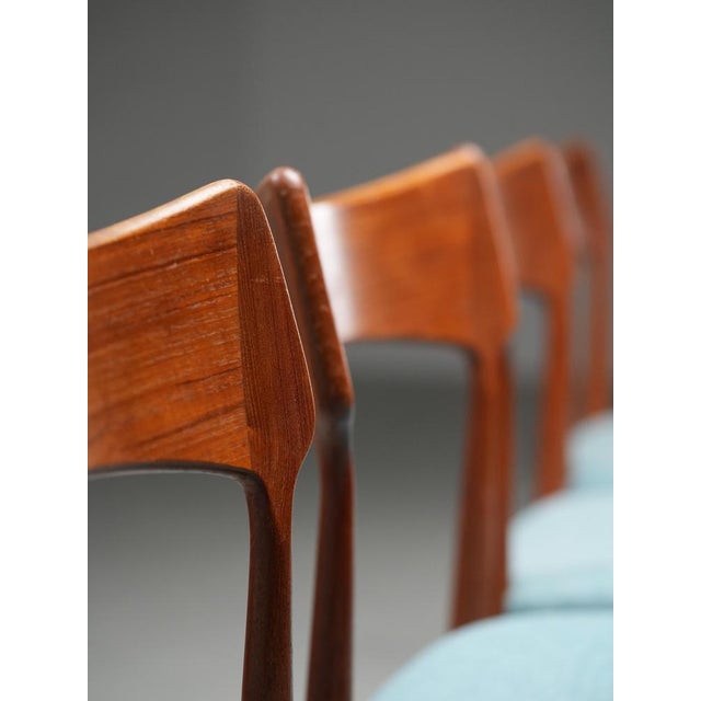 Vintage Teak Dining Chairs from C. Linneberg & B. Pedersen, 1970s, Set of 4 For Sale - Image 3 of 12