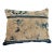 Custom Made Lumbar Pillow W/Antique Chinese Rug Fragment 18" W For Sale