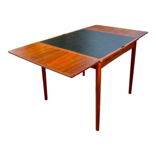 Hundevad Extending Game or Dining Table With Reversible Tabletop Leaf For Sale
