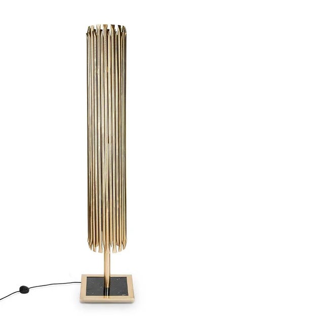 Gold Matheny Floor Lamp by DelightFULL For Sale - Image 8 of 8