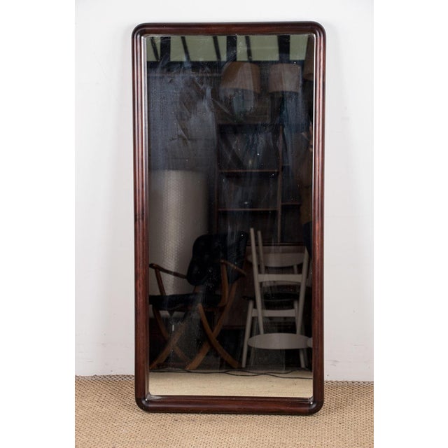 Large Danish Model 206 Mirror in Glass & Rosewood by Aksel Kjersgaard, 1980s For Sale - Image 9 of 12