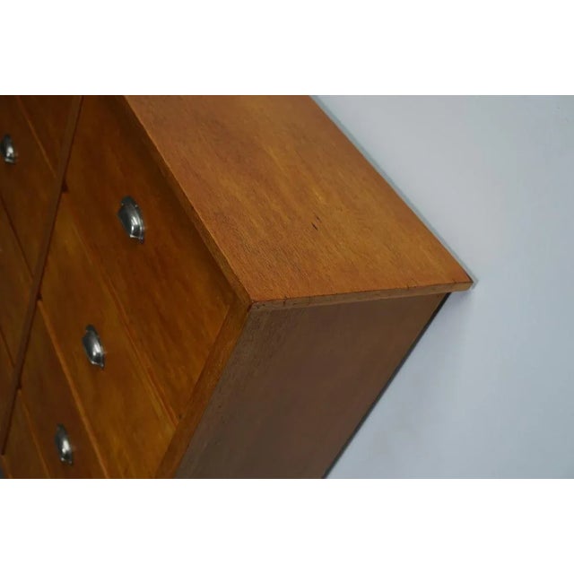 Wood German Oak Apothecary Cabinet, Mid-20th Century For Sale - Image 7 of 18