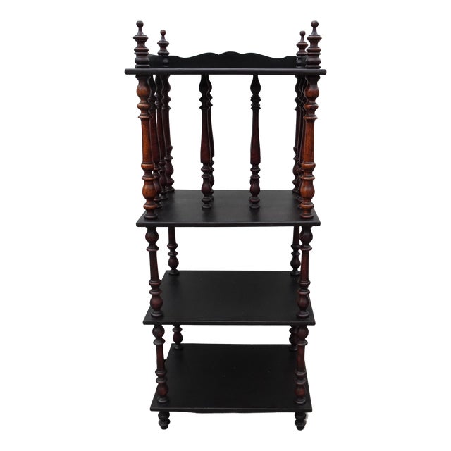 Antique Victorian Wooden Shelf, 1890s For Sale