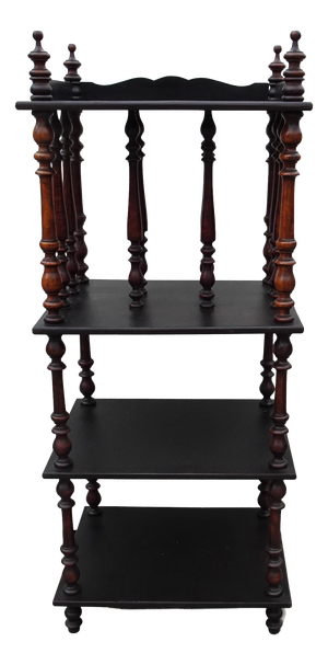 Antique Victorian Wooden Shelf, 1890s