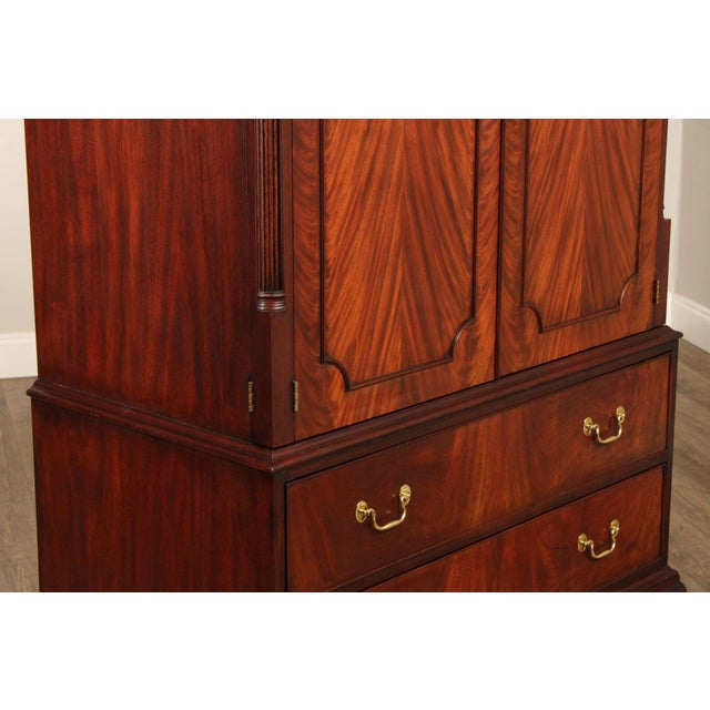 Henkel Harris Georgian Style Mahogany Armoire For Sale - Image 13 of 18