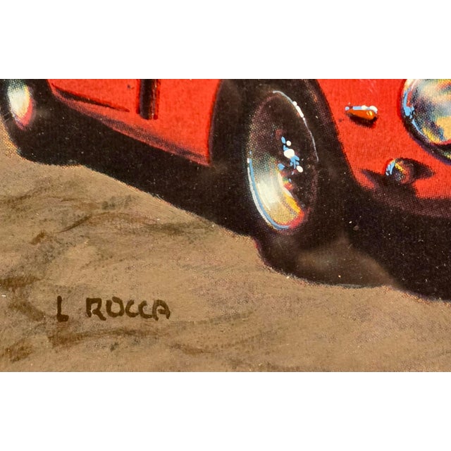 1980s Luigi Rocca "1962 Ferrari 250 Gto" Hyperrealist Oil Painting For Sale - Image 5 of 9