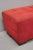 Wood Late 20th Century Directional Red Upholstered 56" Large Modern Charles Bench Seat Ottoman For Sale - Image 7 of 12