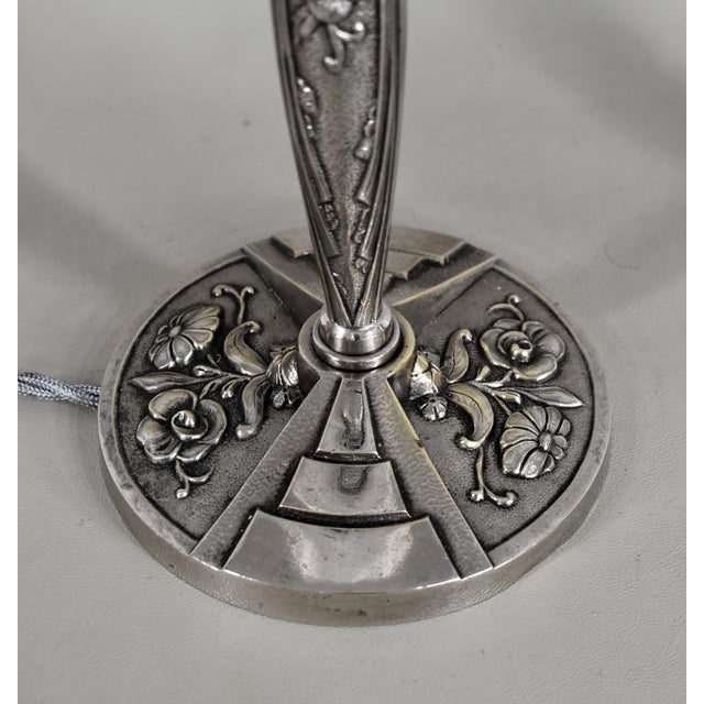 French Art Deco Lamp by Lorrain Daum 1930s France - A Pair For Sale - Image 10 of 12
