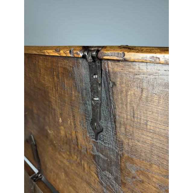 Large Antique Spanish Chest, 1700s For Sale - Image 16 of 18