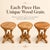 Solid Wood Carved Round Side Table, Handcrafted Vintage Accent Lamp Table For Sale - Image 6 of 10