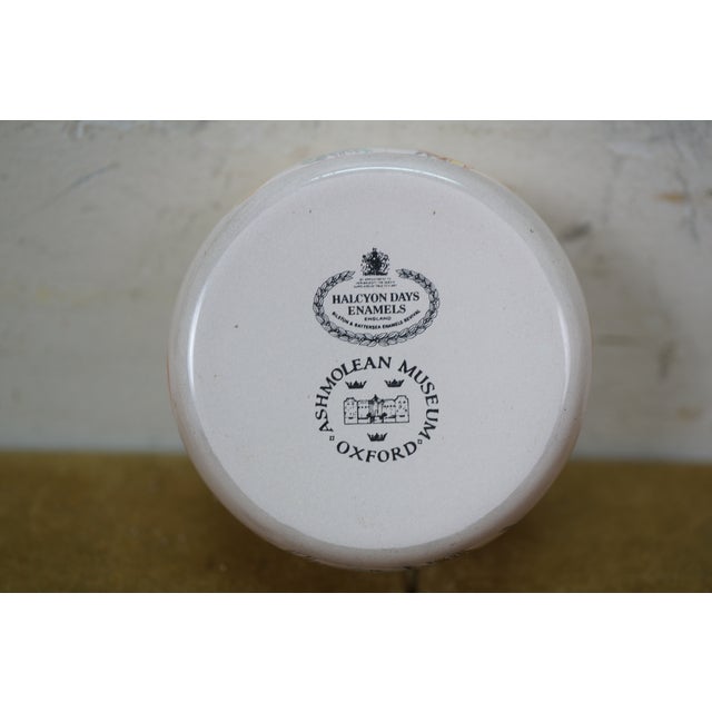 Mid 20th Century Halcyon Days England Chinese Chinoiserie Enamel Keepsake Box 2.5" For Sale - Image 11 of 13