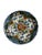 A set of five small hand-painted wall plates by Tichelaar Makkum, the Netherlands. Each plate has a scalloped, ribbed edge...