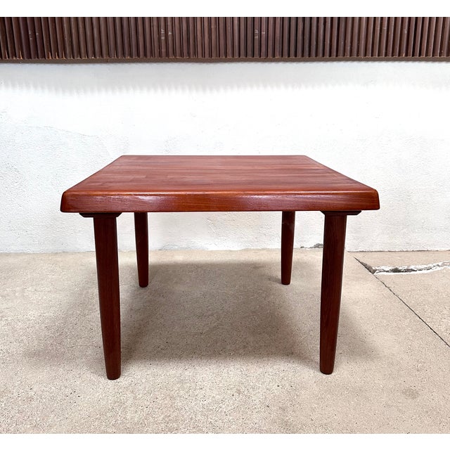 Square Coffee Table in Teakwood by Niels Bach, Denmark, 1960s For Sale - Image 11 of 18