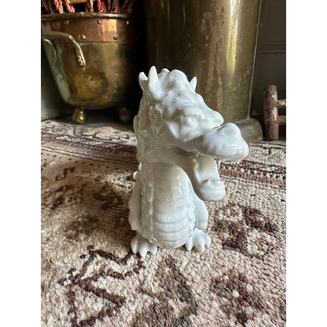 Fitz and Floyd Vintage Fitz and Floyd Blanc De Chine Porcelain Dragon For Sale - Image 4 of 7