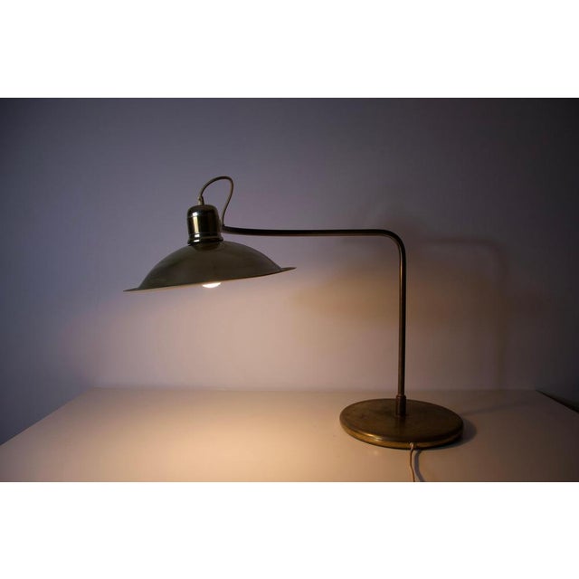 Mid-Century Brass Table Lamp, Germany, 1960s For Sale - Image 10 of 13