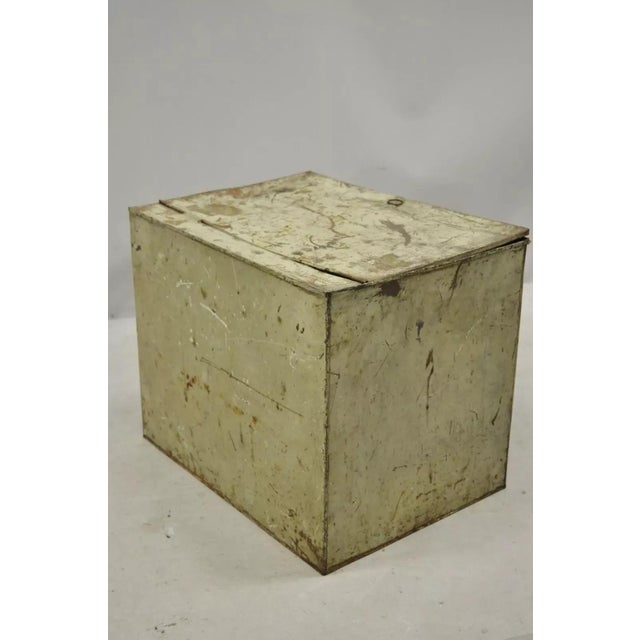Brown Late 19th Century Bonsor's Famous Philadelphia Coffee Tin Metal Storage Bin Tickle the Taster For Sale - Image 8 of 12