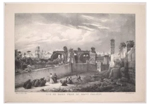 After G. Engelmann, View of Rome, Vintage Offset Print, Late 20th Century