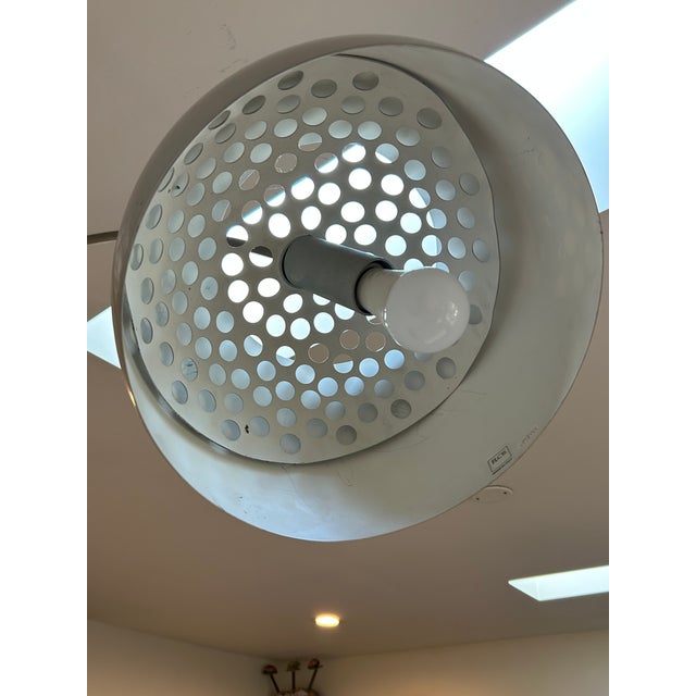 White Vintage Midcentury Modern Flos Arco Floor Lamp With Marble Base For Sale - Image 8 of 10