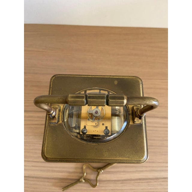 American Antique American Brass Carriage Clock For Sale - Image 3 of 7