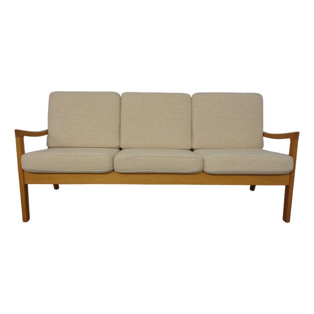 Senator Oak Sofa by Ole Wanscher for Poul Jeppesen, Denmark, 1960s For Sale