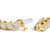 Contemporary 10K Yellow Gold 8.0 Cttw Bezel Set Round Diamond Tennis Bracelet For Sale - Image 3 of 6