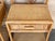Brown Pair of Split Reed Bamboo Rattan Nightstands with Drawer and Low Tier, 1970s For Sale - Image 8 of 18