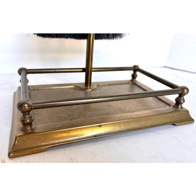 Vintage Italian Brass Fireplace Tool Set For Sale - Image 4 of 13