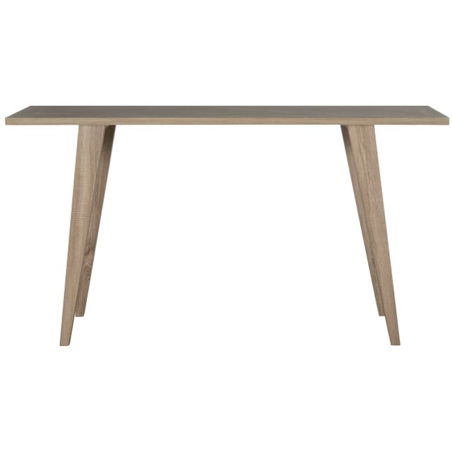 Modern Console Table in Oak For Sale - Image 4 of 4