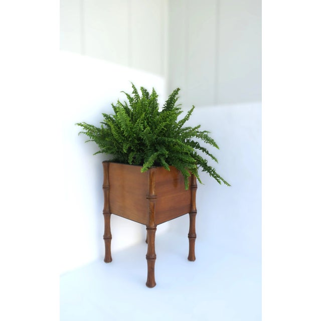 Italian Italian Plant Stand With Bamboo-Esque Design For Sale - Image 3 of 12