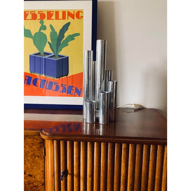 1970s Hollywood Regency Metal Table Lamp from Sciolari, 1970s For Sale - Image 5 of 17