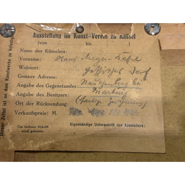 1990s Hans Meyer-Kassel, Rauschenberg, Oil Painting on Canvas For Sale - Image 5 of 13