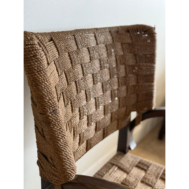 Early 20th Century European Art Deco Rush Chair For Sale - Image 10 of 13